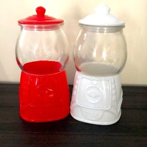 Glass gumball dispenser